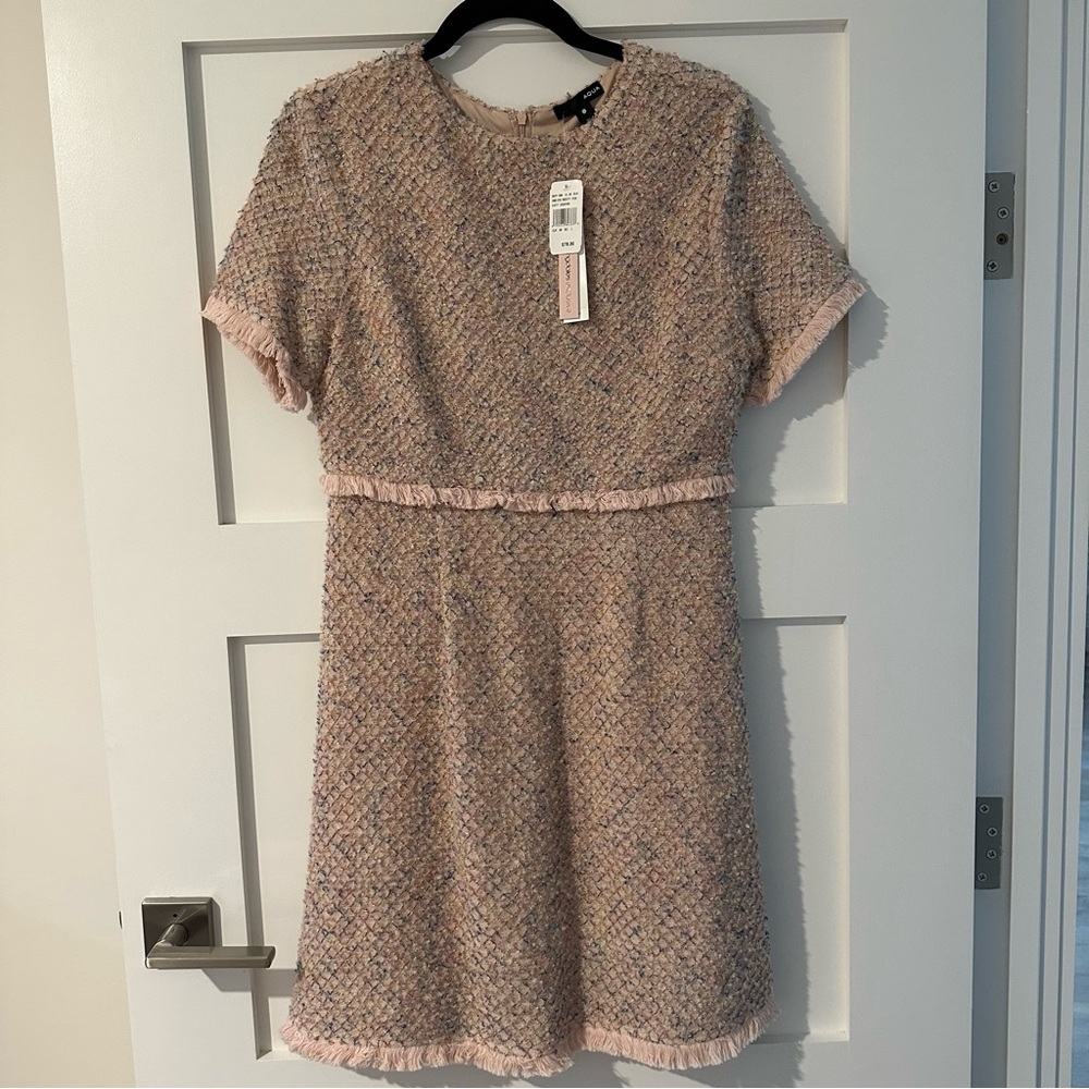 NWT Aqua Tweed Pink Dress